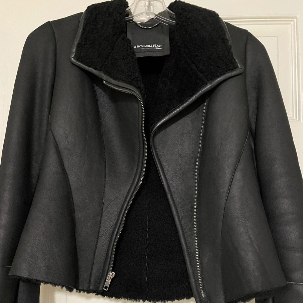Gorgeous sheep leather shearling jacket - Picture 4 of 16